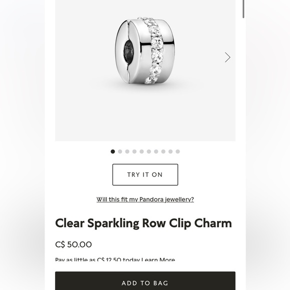 Pandora bracelet with 3 charms 2 clips and 2 separators - Picture 5 of 11